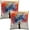 Colorful Tree Painting, variant on Seasonal Tree Painting Pillow Covers - Watercolor Leaf Pillow Cases 18x18 Abstract Nature Botanical Throw Pillows Set of 2 Farmhouse Home Decor for Room Bed Outdoor