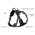 thumbnail image 3 of DODOPET Comfort-Fit Dog Harness for Outdoor Activities - Scratch-Resistant Oxford Cloth with Breathable Mesh Padding, Reflective Strips, Quick-Release Buckles - Lightweight, Easy to Clean - Black, 3 of 6