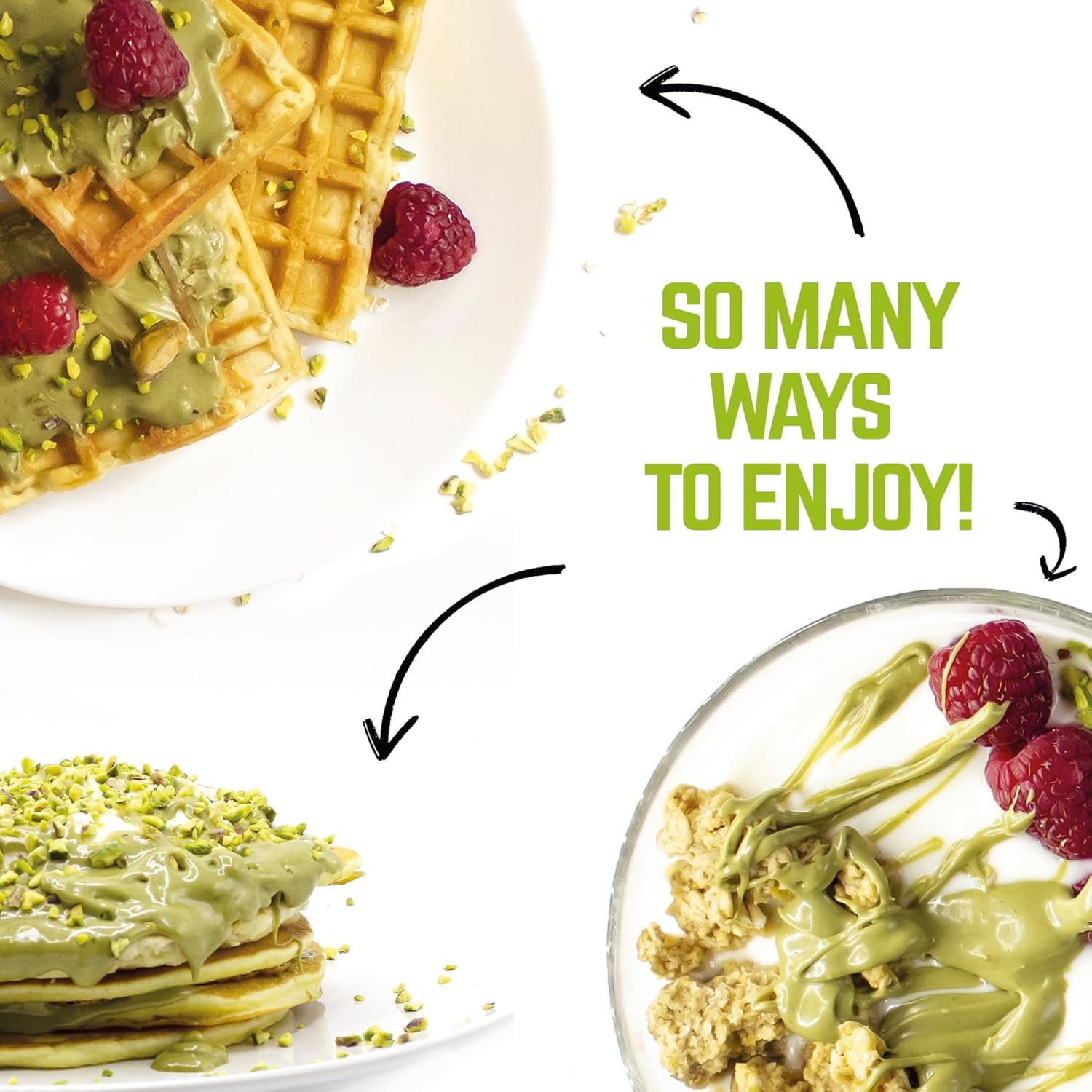 EATALIAN by AMZ BETTER Spreadable Crunchy Pistachio Protein Cream 17.63 oz/ 500 gr, Pistachio Cream with Grains, Protein Paste, Sweet Taste, Ideal on Bread Excellent for Dubai Chocolate, Made in Ital