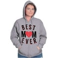 thumbnail image 3 of Best Mom Ever Worlds Mothers Day Love Zip Hoodie Sweatshirt Women Brisco Brands X, 3 of 6
