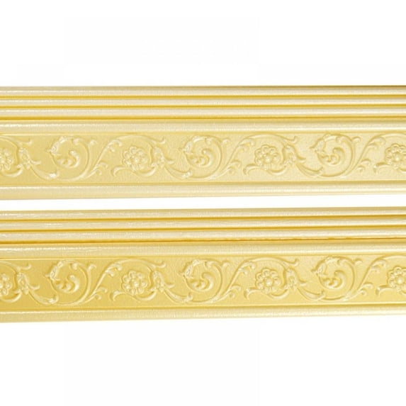 Self Adhesive Flexible Foam Molding Trim, 3D Sticky Decorative Wall Lines Wallpaper Border for Home, Office, Hotel DIY Decoration