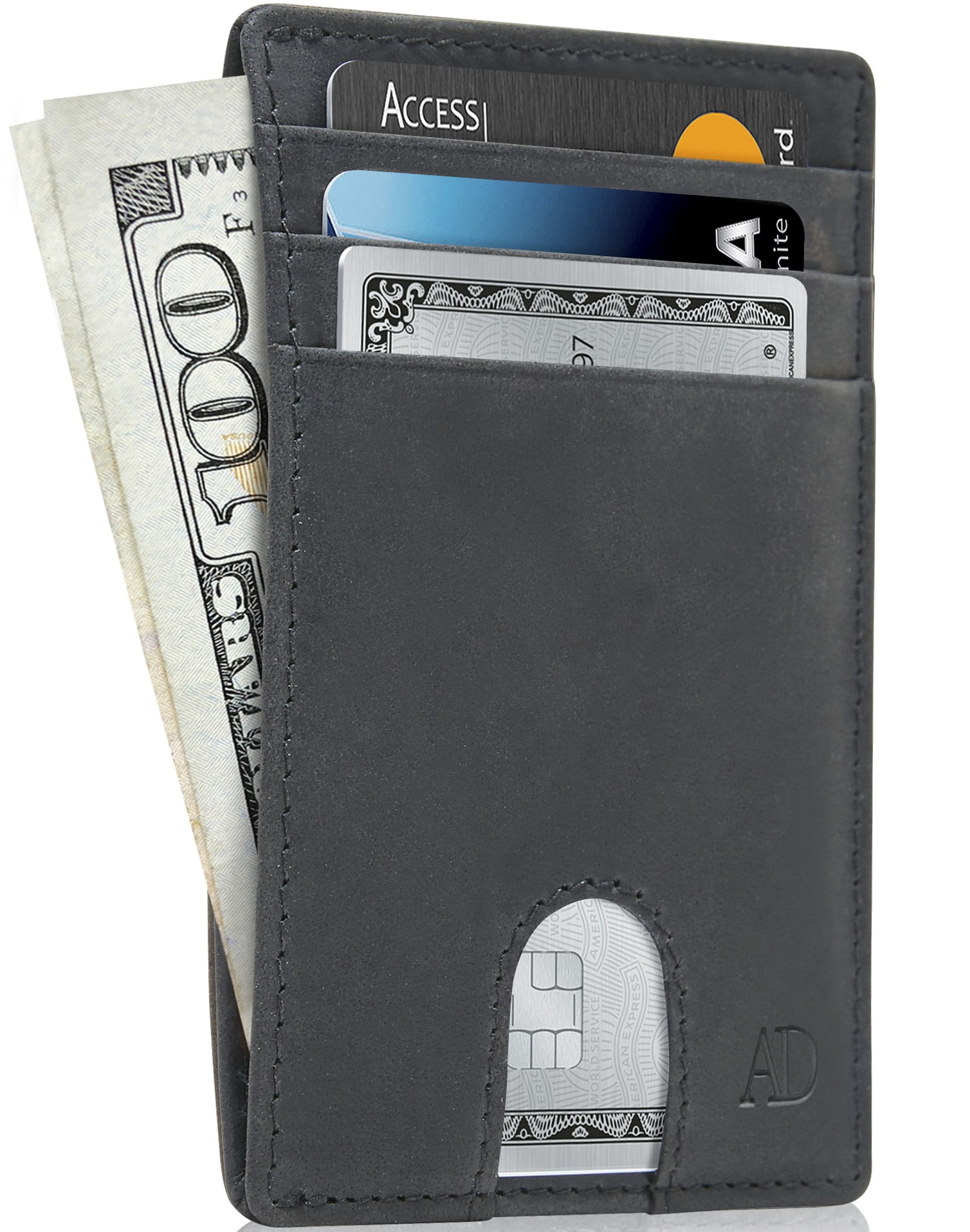 Slim Minimalist Front Pocket Wallets For Men & Women - Genuine Leather ...