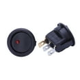 thumbnail image 2 of 60 Pcs 12V 20A Amps On/Off/ 3 Position Terminal Round Rocker LED Toggle Switch Blue & Red, 2 of 8