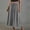 Black, variant on Women's Gingham Midi Skirt Elastic Drawstring Waist A-Line Flowy Skirt Casual Plaid Print Swing Skirt for Spring Summer Red L