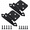 Matte Black, variant on 8 Pack (4 Pairs) Brushed Nickel Self Closing Cabinet Hinges, 1/2" Overlay Hinges for Face Frame Kitchen Cabinets, Steel Cabinet Door Hinges with Screws, Modern Replacement Hardware