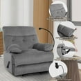 thumbnail image 4 of Large Recliner Chair for Adults Extra Wide Recline Chair Living Room Bedroom, Tool-Free Assembly Grey, 4 of 8