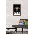 thumbnail image 2 of NFL New Orleans Saints - Logo 21 Wall Poster, 14.725" x 22.375", Framed, 2 of 3