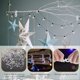 thumbnail image 3 of 50 PCS Gancho de canalón navideño de plástico Ganchos de luces navideñas blancas Ganchos de canalón para guirnaldas Clips de canalón en forma de S para decoración de fiesta LED al aire libre, 3 of 5