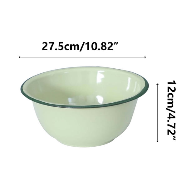 Ganfancp Arrocera Esmaltada Nostálgica, Cuenco Verde Esmaltado, Cuenco Esmaltado Antiguo Rebajas Hoy Liquidación 1X Olla Arrocera Esmaltada 26Cm