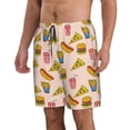 thumbnail image 2 of Fotbe Hamburger Pizza Trajes de Baño Estampados para Hombre, Shorts de Verano de Secado Rápido, Ropa de Playa, Bañadores-X-Large, 2 of 6