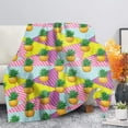 thumbnail image 2 of asddcavvf Pineapple Blanket Flannel Decorative Blanket Air Conditioning Blanket Throw Blanket Heavy Blankets Extra Large Sofa Throws Bed Blanket Full, 2 of 4