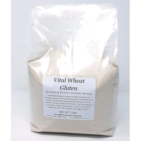 Wheat Gluten - 7 lbs - 112 Oz. Non-GMO Imported from Australia