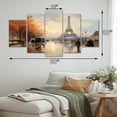 thumbnail image 4 of Designart "In 1920S French Paris painting II" Cityscapes Metal Wall Décor Set, 4 of 5