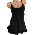 thumbnail image 1 of CAROOTU Robe à Bretelles pour Femmes Mini Débardeur en Dentelle Sans Manches Fête Été Plage Robe Courte Grande Taille, 1 of 8