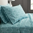 thumbnail image 5 of Hotel Style 600 Thread Count Teal Paisley Cotton Pillowcase, King (2 Count), 5 of 6