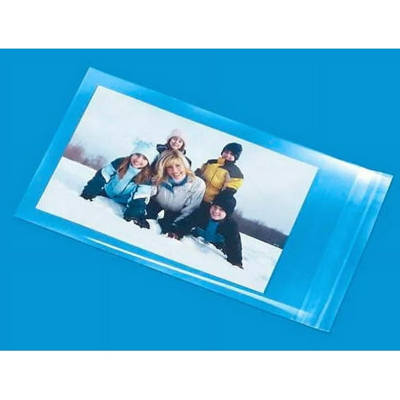 4 3/4x6 3/4 Resealable Cookie Greeting Card Packaging Cello Bags with Adhesive Closure -100Pack