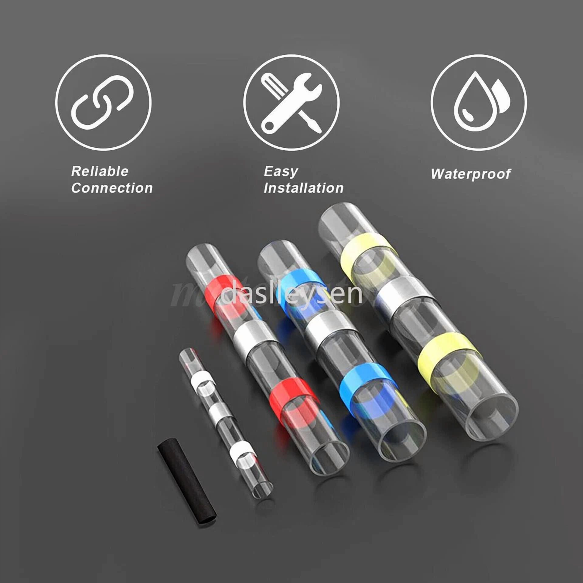 BUTTERFLY- 200Pcs Butt Wire Splice Connectors Heat Shrink Seal Crimp Terminals Waterproof