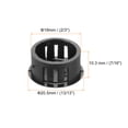 thumbnail image 2 of Uxcell 64Pcs 18mm(2/3') Black Round Hole Plugs Nylon Plastic Flush Type Hole Plug Insert End Cap for Locking Hole Tube, 2 of 6