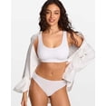 thumbnail image 3 of Women's Natrelax No Underwire Bralette No Padding Comfort Sleep Bra Ribbed Wireless Pullover, 3 of 7