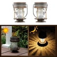 thumbnail image 4 of Luz Solar Al Aire Libre Solar Retro Colgante Jardín Farolillos Decorativos Para Camino Patio Árbol Mesa Playa Pabellón Patio 2 Uds Cateissary HA024142-01, 4 of 6
