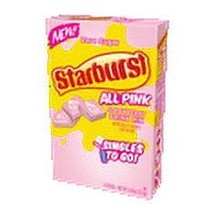 Starburst Zero Sugar Singles to Go Powdered Drink Mix All Pink Strawberry 6 Count Packets (Pack of 8)