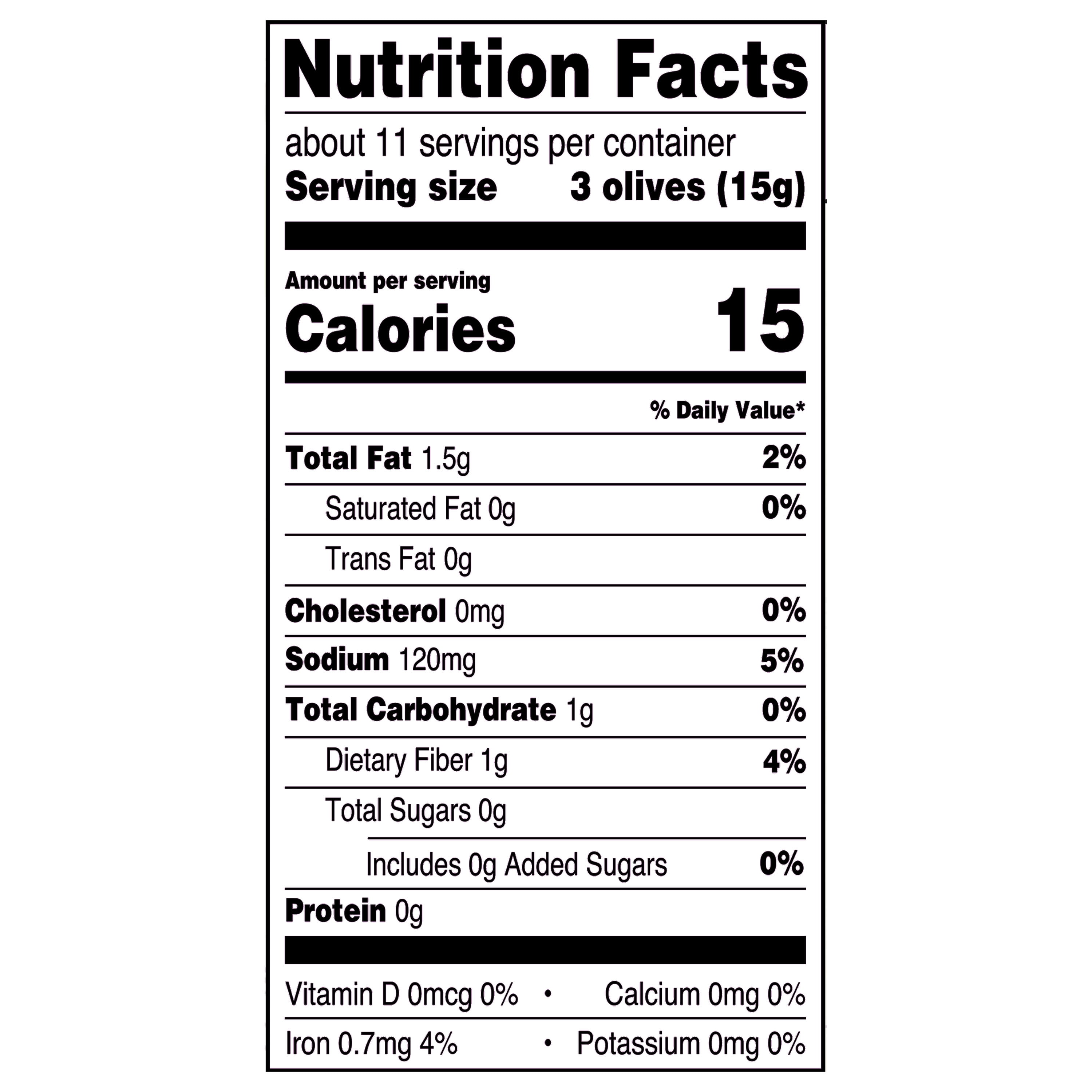 (6 pack) Great Value Jumbo Pitted Black Olives, 5.75 oz