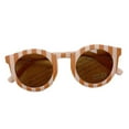 thumbnail image 2 of Kids Cute Checker Panel Color Sunglasses Uv Protection Glasses Trendy Sun Glasses, 2 of 7