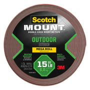 1PK Scotch Double Sided 1 in. W x 450 L Mounting Tape Gray