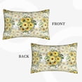 thumbnail image 2 of Sikiie Daisies And Wildflowers Print Plush Pillow Cover, Wrinkle-proof and Stain-resistant Pillow Protector without Pillow Core, Home Decoration-20"x30", 2 of 6
