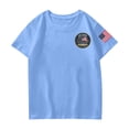thumbnail image 5 of Grblisyd 4th of July Shirts Boys Girls American Flag USA Crew Neck T-Shirt Kids Patriotic Short Sleeve Tee Tops, 5 of 6