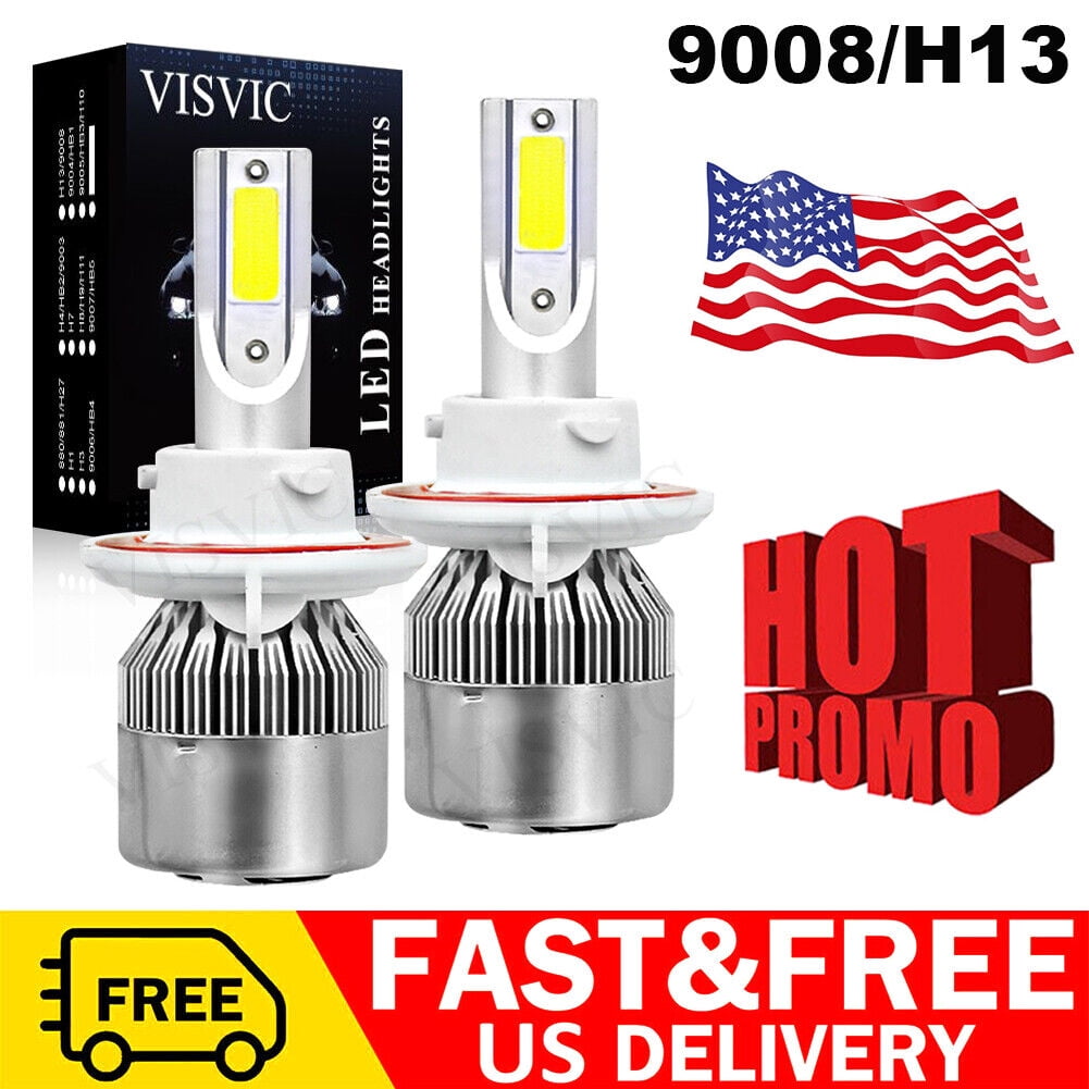 2x Ice Blue H13 9008 LED Headlight Bulb High/Low Beam For Chevy HHR 20062011 pi