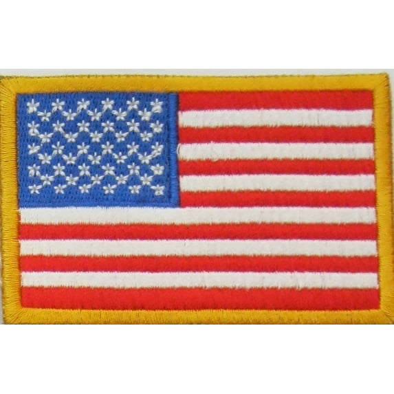 Explorer US Flag Patch Velcro United States Left to Right Accessory Embroidery Set of 4