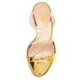 thumbnail image 3 of FSJ Women Graceful Open Toe Stiletto High Heel Sandals Strappy Slingback Slip On Sexy Dance Evening Dress Shoes Size 6.5 Gold, 3 of 4