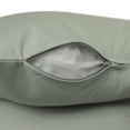 thumbnail image 4 of Pack of 2 Outdoor Decorative Throw Pillows 18 x 18 inch Solid Gray Square Pillows (18" x 18" Solid, Grey), 4 of 7