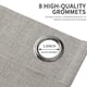 thumbnail image 5 of Cortinas opacas Joydeco 100% opacas, 274 cm, 2 paneles, color gris, 5 of 6