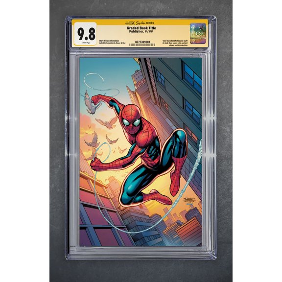 PCB HOBBY AMAZING SPIDER-MAN #1 SAJAD SHAH VIRGIN VARIANT LIMITED 1000 CGC 9.8 SIGNATURE SERIES