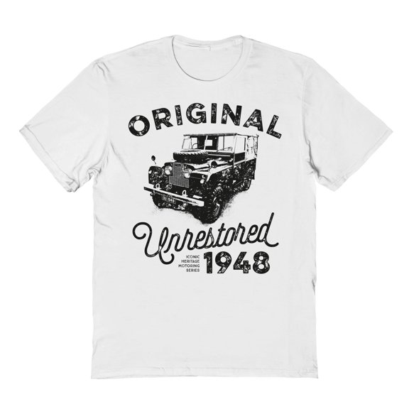 Original & Unrestored 1948 Heritage Graphic White Men's Cotton T-Shirt