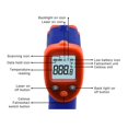 thumbnail image 3 of Infrared Thermometer Quick Response Handheld Temperature Measuring Gun for Cooking Pizza Oven BBQ Engine, 3 of 5