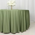 thumbnail image 3 of BalsaCircle 132 in Dusty Green Scuba Polyester Round Tablecloth Party Linens Events Reception Decorations Supplies, 3 of 8