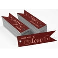 thumbnail image 2 of Inkdotpot Rose Gold Foil Paper Hang Tags Made With Love Text Favor Tags 50 Pieces, 2 of 6