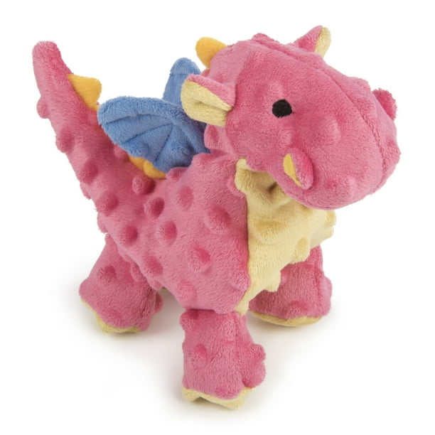 goDog Dragon with Chew Guard Technology Durable Plush Squeaker Dog Toy