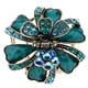 thumbnail image 3 of Garra de pelo con diamantes de imitación Yuyangstore Azul, 3 of 8