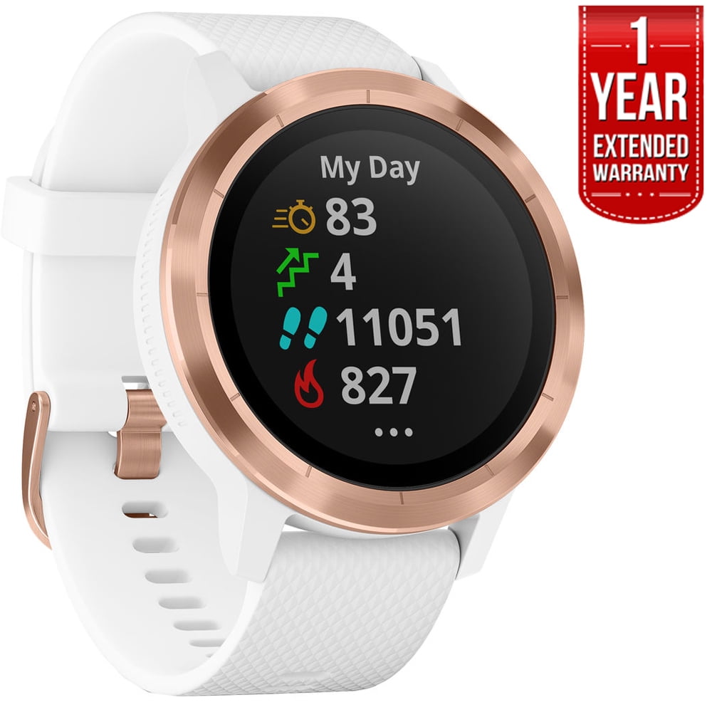 Garmin Vivoactive 3 GPS Smartwatch with Rose Gold (010-01769-09) Bundle with 1 Year Warranty - Walmart.com