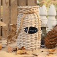 thumbnail image 3 of Wicker Woven Storage Basket,compatible With Flower Plants Straw Pots Vase Bag, 3 of 5