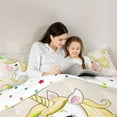 thumbnail image 4 of Feelyou Cartoon Unicorn Animal Bedding Comforter Set 7pcs, Kawaii Cloud Rainbow Queen Bedding Sets, Teens Kids Boys Girls Reversible Queen Sheet Sets, Super Cozy Room Decor, 4 of 7