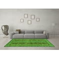 thumbnail image 3 of Ahgly Company Indoor Rectangle Abstract Green Modern Area Rugs, 7' x 9', 3 of 4