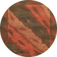thumbnail image 1 of Ahgly Company Indoor Round Abstract Red Animal Area Rugs, 5' Round, 1 of 6
