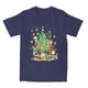thumbnail image 1 of Camiseta navideña de Snoopy y Charlie Brown, camisetas informales, camisetas de manga corta, camisetas de verano 100 % algodón, camisetas de cuello redondo de talla grande, 1 of 5