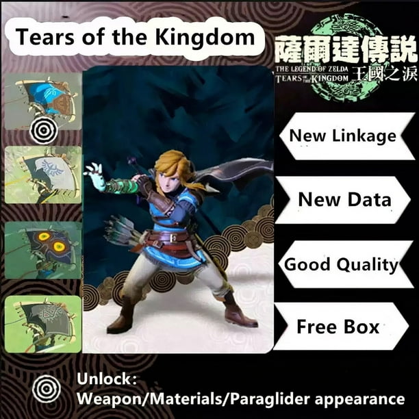 Tarjeta De Vinculación Del Juego Tears of The Kingdom NFC Chip The Legend of Zelda para decoración de colección Sywqhk libre de BPA