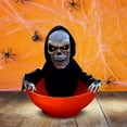 thumbnail image 5 of BJBSJSZ Halloween Candy Dishes Decorative , Creepy Animated Halloween Skull Bowl for Treat Or Trick Candy Holder Prank Props, 5 of 6